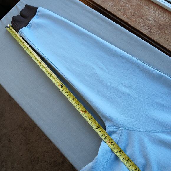 N.Y.L. New York Laundry Blue Bash Full Zip Sweatshirt XL retro jacket brown trim - Picture 14 of 14